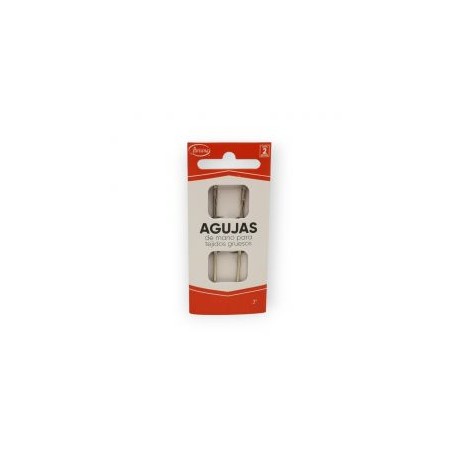 Aguja para coser a mano 3" Para Tejidos Gruesos