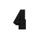 Número 4 Negro