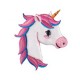 Aplicación Bordada Unicornio De Perfil
