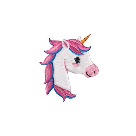 Aplicación Bordada Unicornio De Perfil