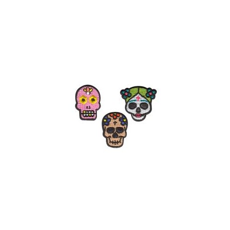 Mini Parches Calaveras
