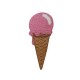 Aplicación Bordada Helado De Fresa