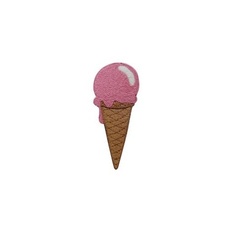 Aplicación Bordada Helado De Fresa