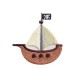 Aplicación Bordada Barco Pirata