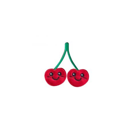 Aplicación Bordada Cerezas Felices