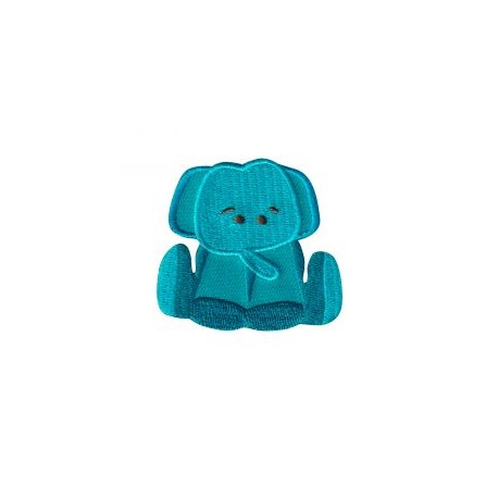 Aplicación Bordada Elefante Sentado
