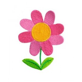 Aplicación Bordada Flor