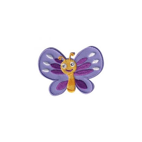 Aplicación Bordada Mariposa De Frente