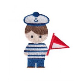 Aplicación Bordada Niño Marinero