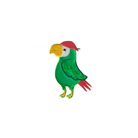 Aplicación Bordada Perico Pirata