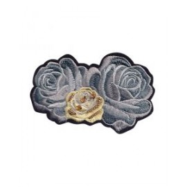 Aplicación Bordada Rosas