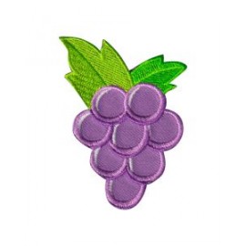 Aplicación Bordada Uvas