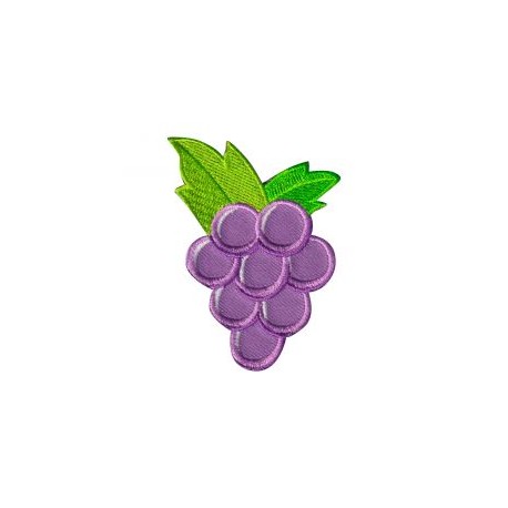 Aplicación Bordada Uvas