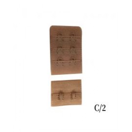 Corchete para Lencería c/2 Ganchos Beige