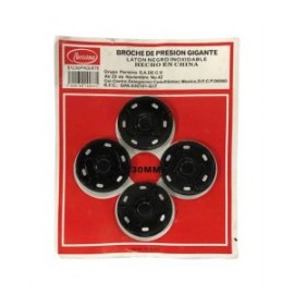 Broche De Presión Gigante negro 30 mm
