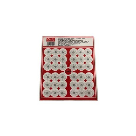 Broche De Presión De Plástico Transparente 15 mm