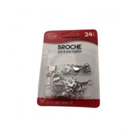 Broche Para Pantalón Plata 12
