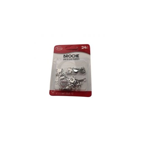 Broche Para Pantalón Plata 12