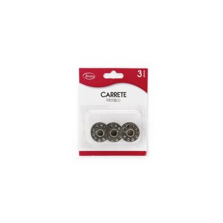 Carretel De Metal Paq 3