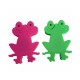 Cinta Métrica Rana 150 cm Verde y Rosa