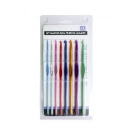 Set de Ganchos de Aluminio para Tejer 8 pzs