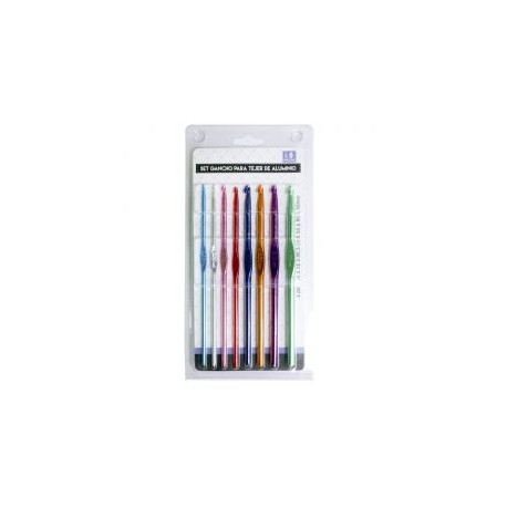 Set de Ganchos de Aluminio para Tejer 8 pzs