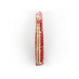 Aguja para Tejer Parisina 35 cm x 10 mm Bambu