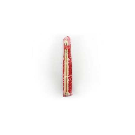 Aguja para Tejer Parisina 35 cm x 10 mm Bambu