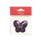 Aplicación Bordada con Lentejuelas Parisina Mariposa de Frente