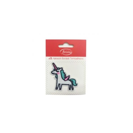 Aplicación Bordada Parisina Unicornio