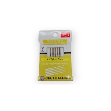 Agujas para Máquinas de Coser Organ Needles Mod.11